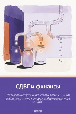 Обложка книги «СДВГ и финансы»
