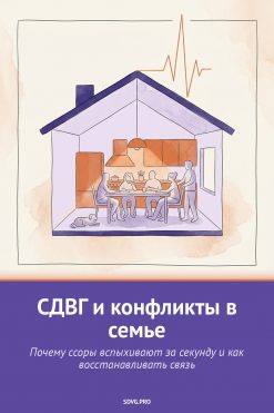 Обложка книги «СДВГ и конфликты в семье»