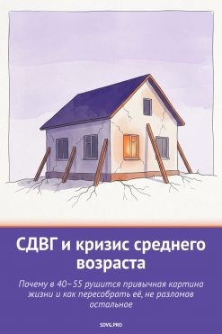 Обложка книги «СДВГ и кризис среднего возраста»