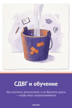 Обложка книги «СДВГ и обучение»