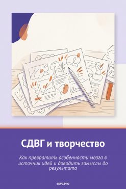 Обложка книги «СДВГ и творчество»