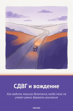 Обложка книги «СДВГ и вождение»