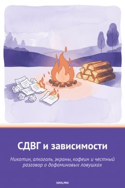Обложка книги «СДВГ и зависимости»