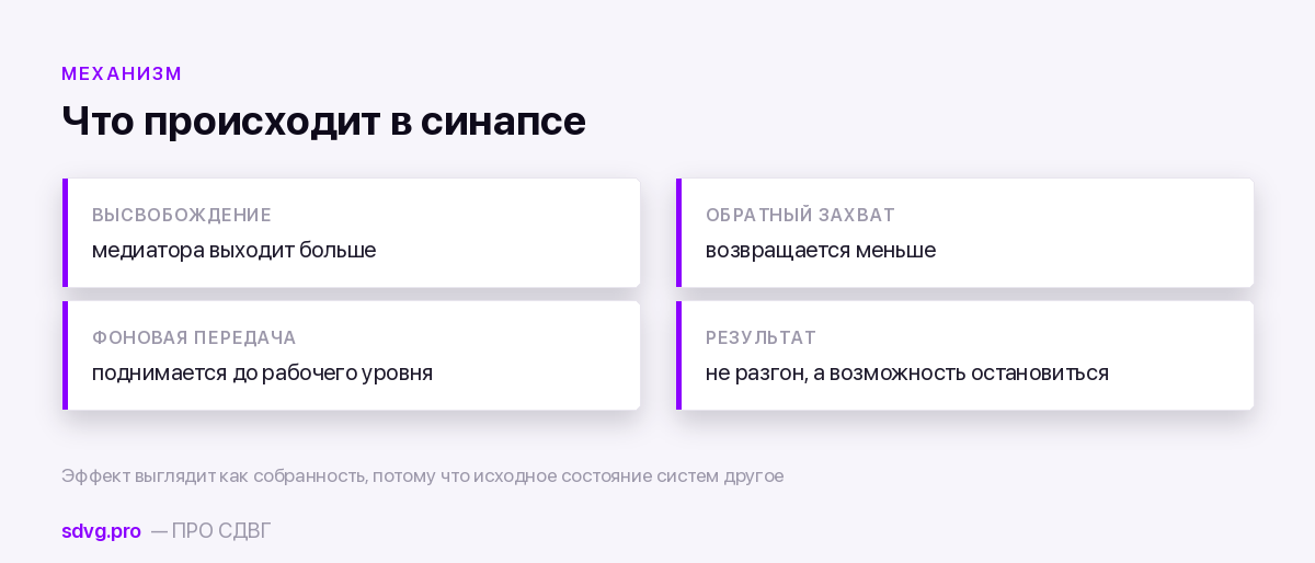 Как работает препарат при СДВГ
