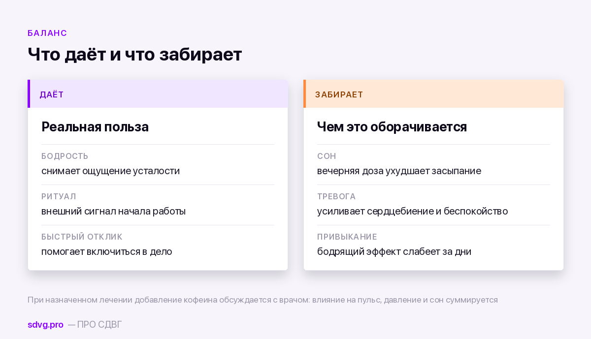 Помогает ли кофе при СДВГ? 4 Обратная сторона кофеина при СДВГ