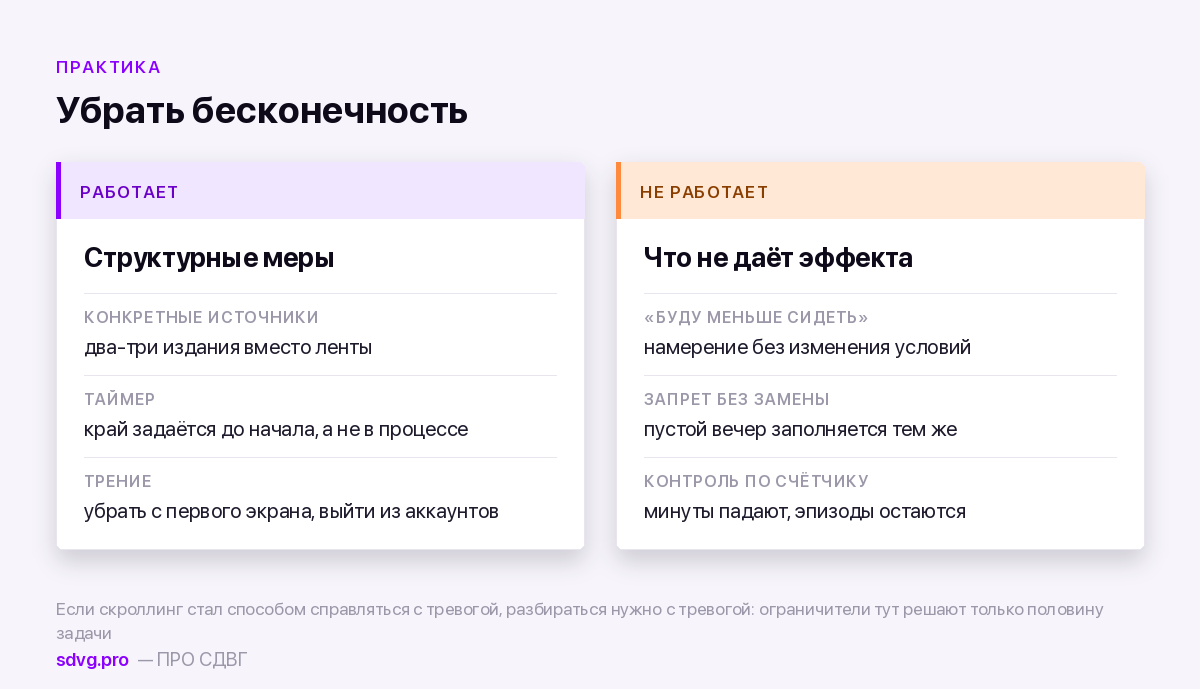Что помогает против залипания в ленте