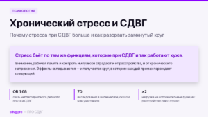 Хронический стресс и СДВГ: как они связаны и что с этим делать