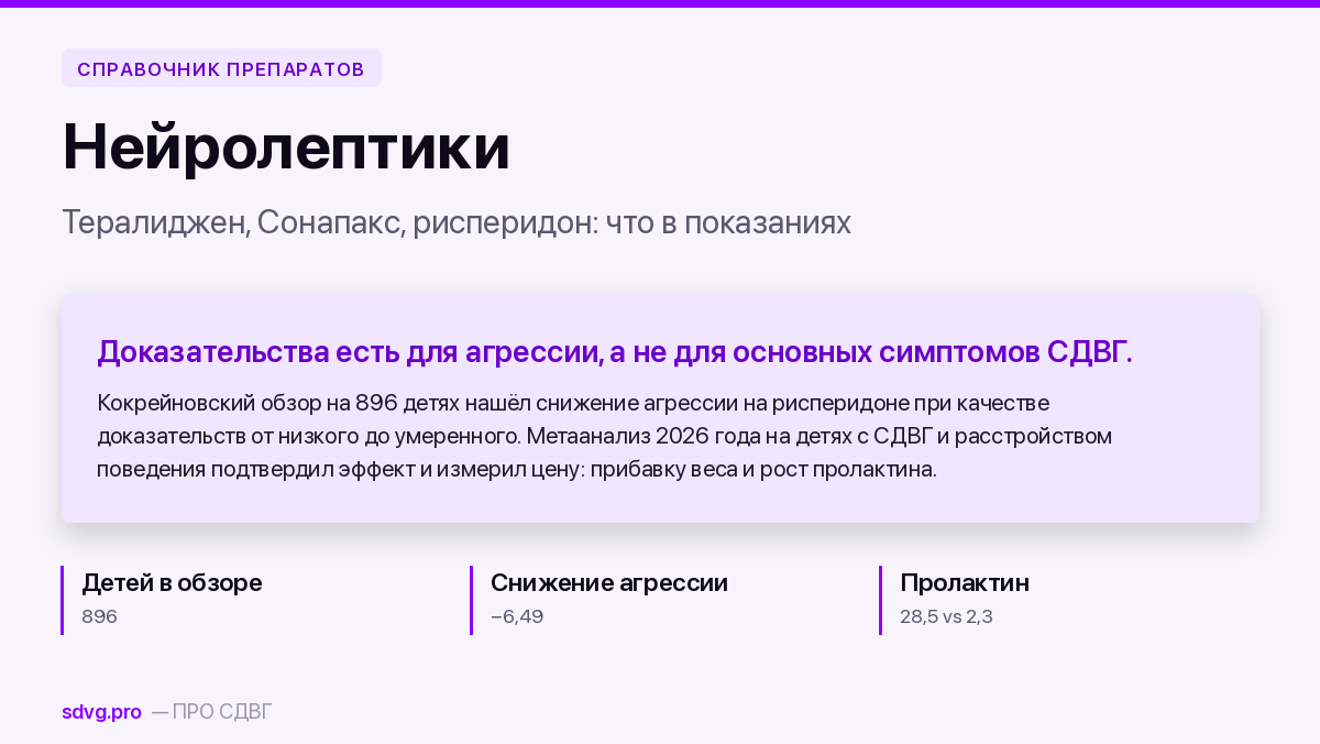 Обложка: три нейролептика в назначениях гиперактивным детям