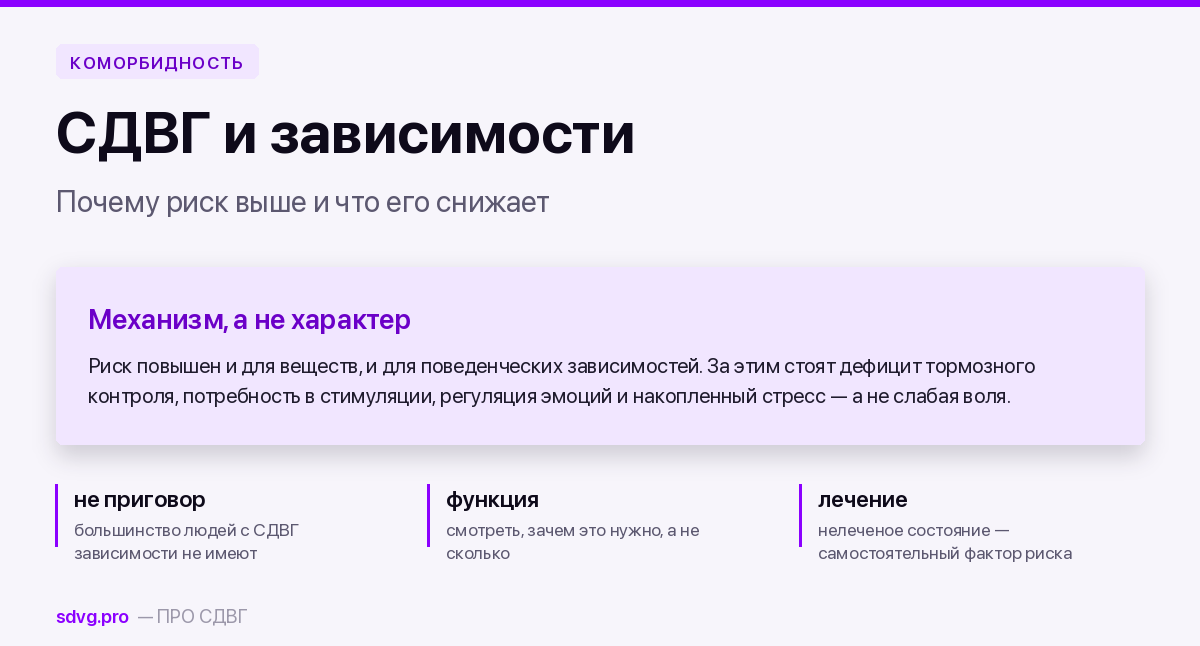 СДВГ и зависимости: почему риск выше 2 СДВГ и зависимости: почему риск выше