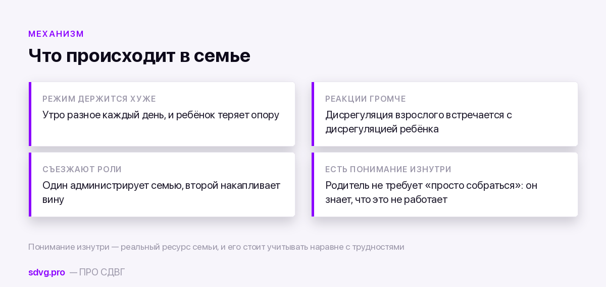 Что меняется в доме, когда СДВГ у родителя