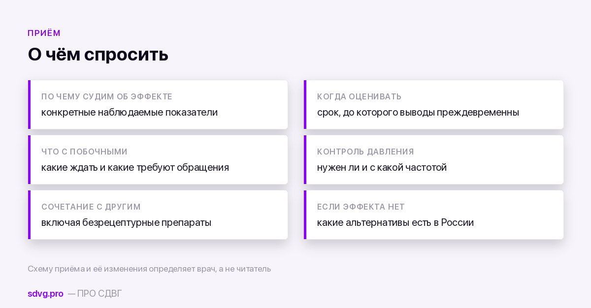 Что спросить у врача при назначении атомоксетина