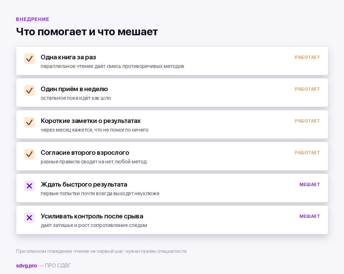 Как читать книги о поведении, чтобы приёмы дошли до дела
