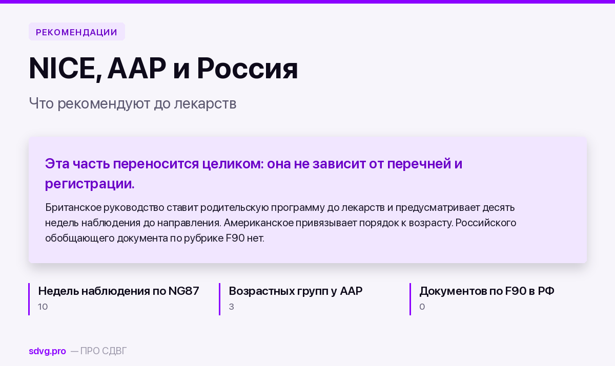 Обложка: сравнение немедикаментозной части руководств