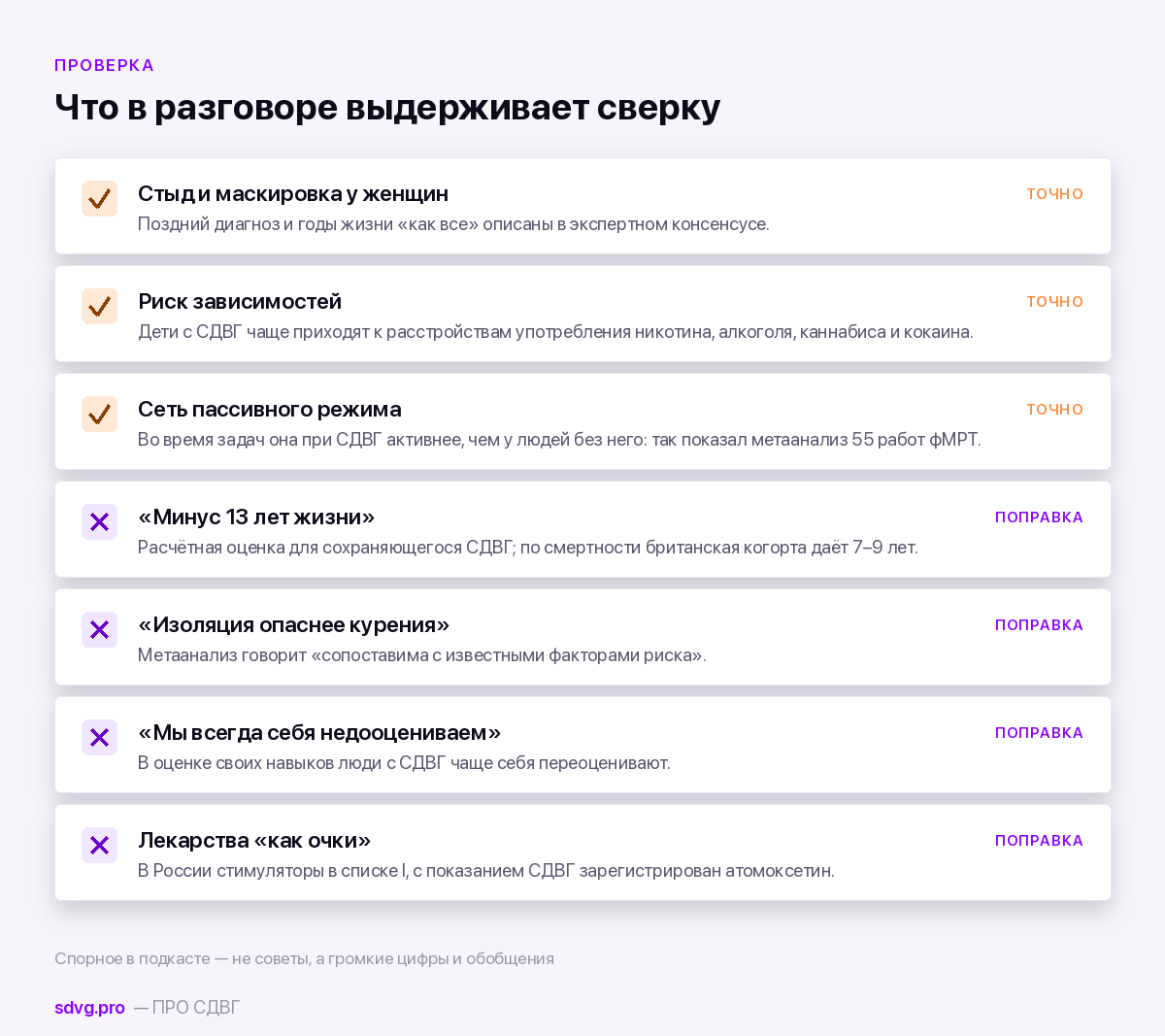Подкаст с Эдвардом Хэлловэллом «Как управлять своим СДВГ»: пересказ и поправки 8 Что в подкасте Хэлловэлла подтверждается исследованиями, а что требует поправки