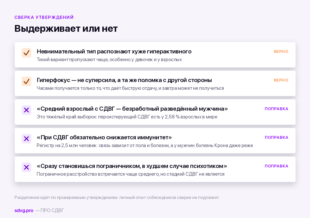 Пять утверждений из разговора: какие выдерживают проверку, какие нет